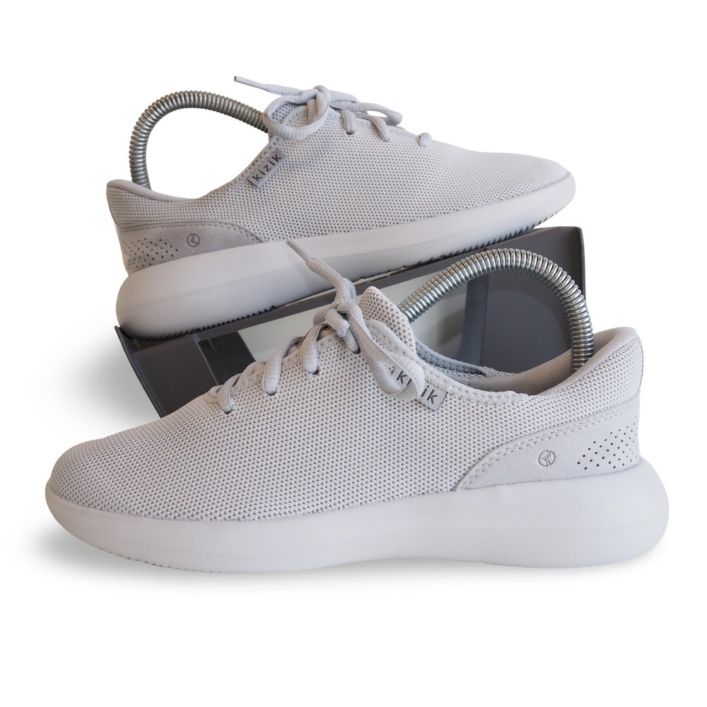 Kizik Madrid Eco Slip-on Sneakers Womens 6.5 Light Grey Hands-Free Walking Shoes